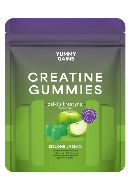 Żelki z Kreatyną Monohydrat o Smaku Pomarańczy